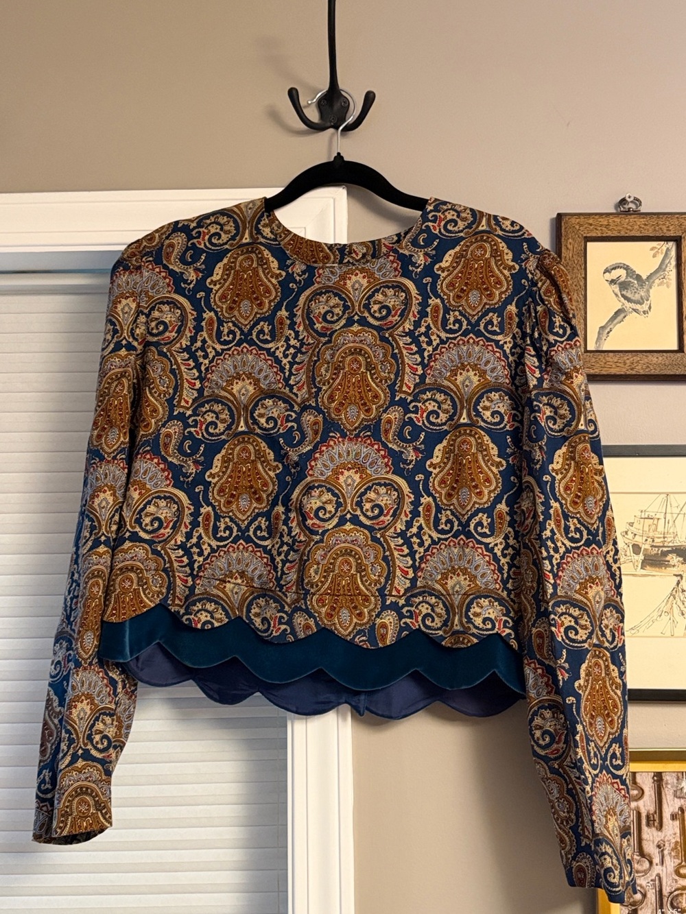 Vintage Karin Steven’s Paisley Top